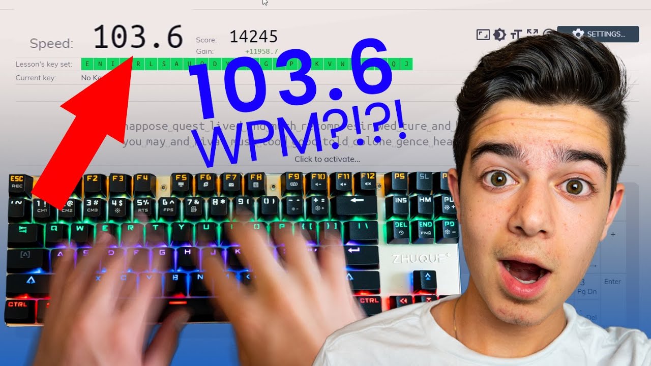 How I learned to type ULTRA fast (Over 100 WPM)