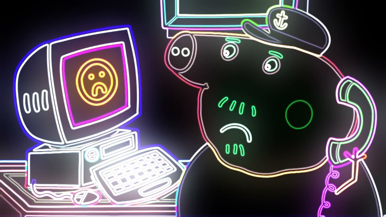 Broken Computer Of Grandpa Pig (Peppa pig) Vocoded To Gangsta's Paradise and Megalovania, FNAF 1