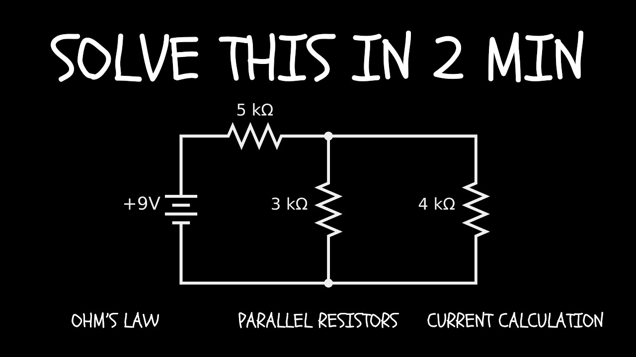 Find Total Current in Series-Parallel Resistors in 2 Minutes!
