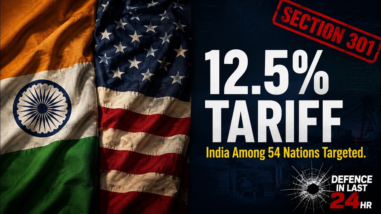 US Slaps 12.5% Tariff on India | Section 301 Explained 2026