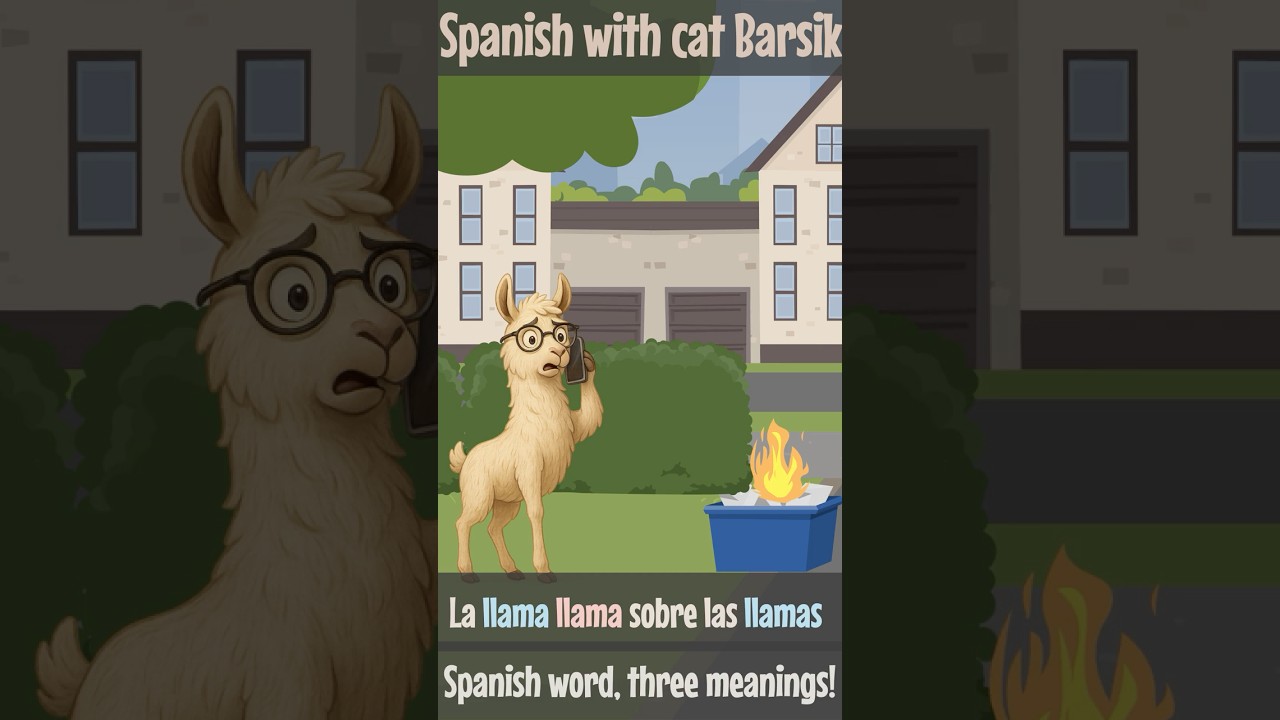 Spanish Word Trick: You&rsquo;ll Never See &lsquo;Llama&rsquo; the Same! - &ldquo;La llama llama sobre las llamas&rdquo;