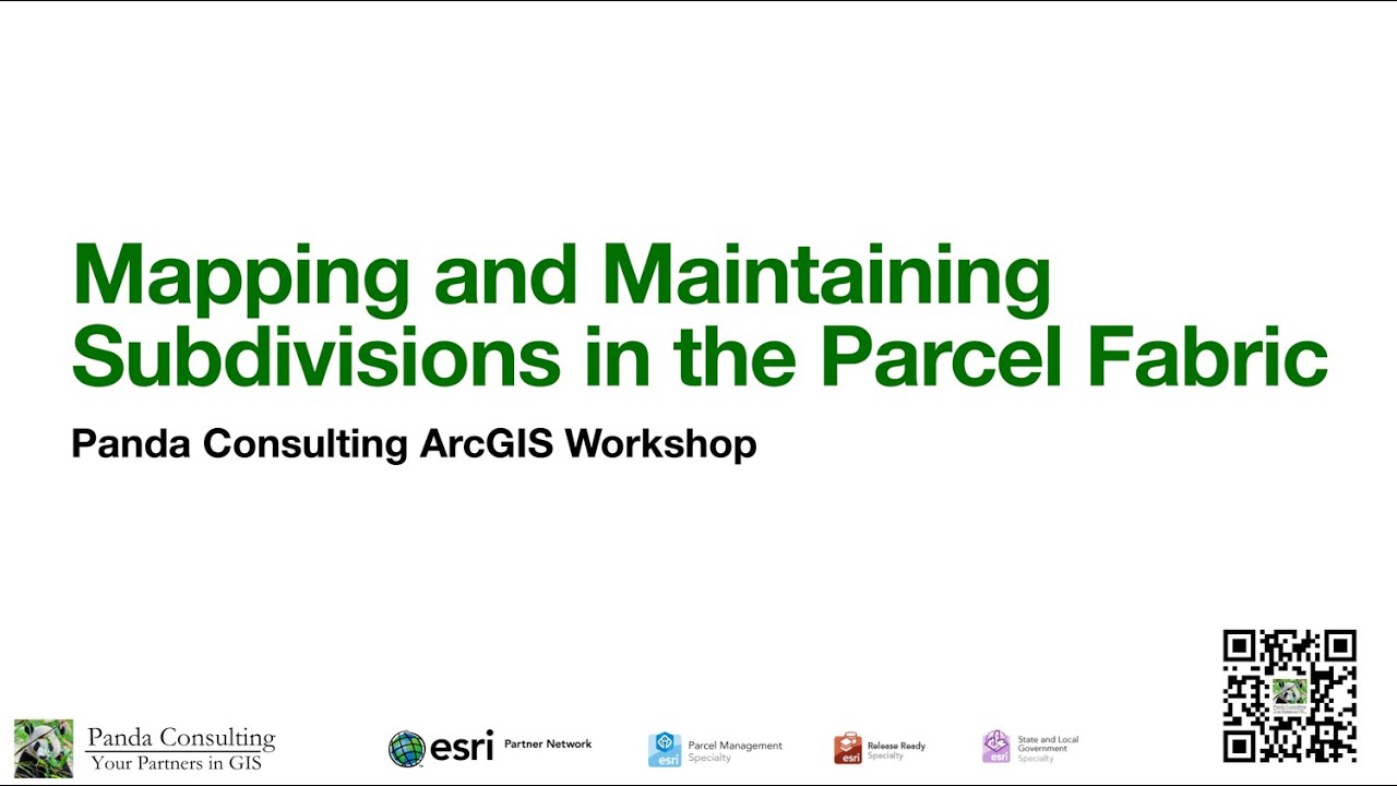 Mapping and Maintaining Subdivisions in the Parcel Fabric