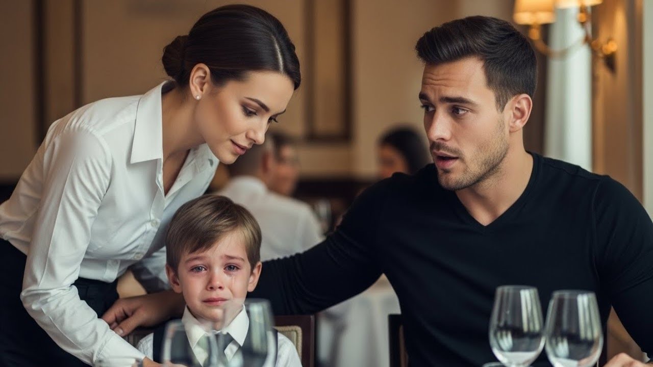 Der Sohn des Milliardärs weinte beim Dinner – bis die Kellnerin flüsterte: „Er braucht nur Liebe…“