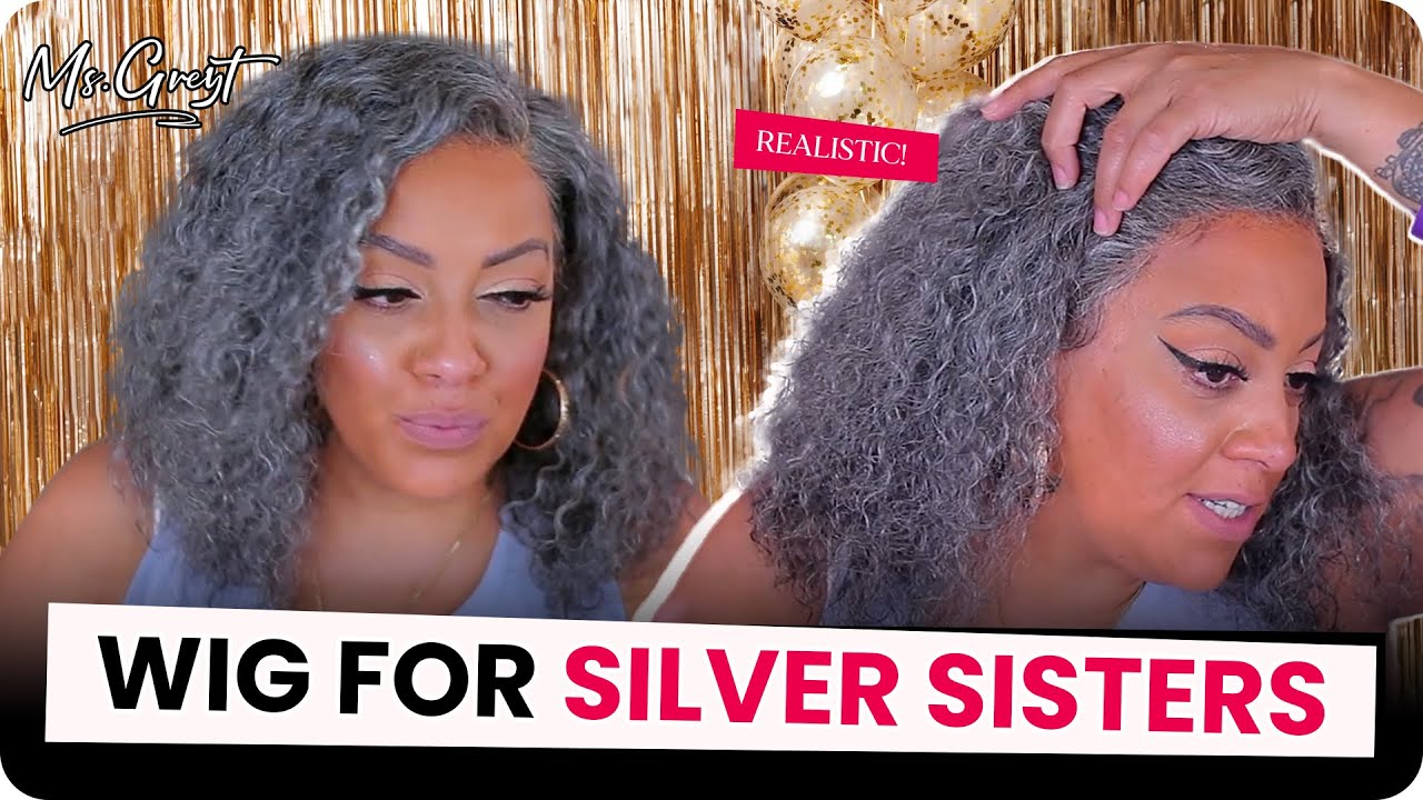 OMG!!!🥳Grey Human Hair Wig? No one can tell! Ft.Msgreyt
