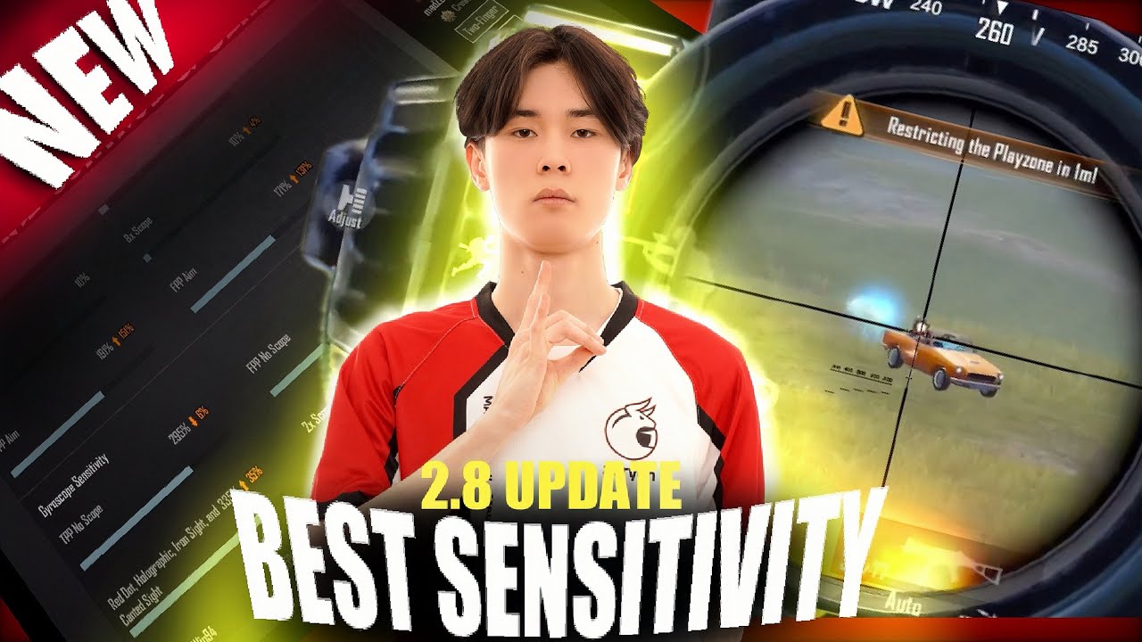 NEW BEST SETTINGS SENSITIVITY FOR PUBG MOBILE | PERFECT SENSITIVITY UPDATE 2.8 CODES ZERYCH PUBG