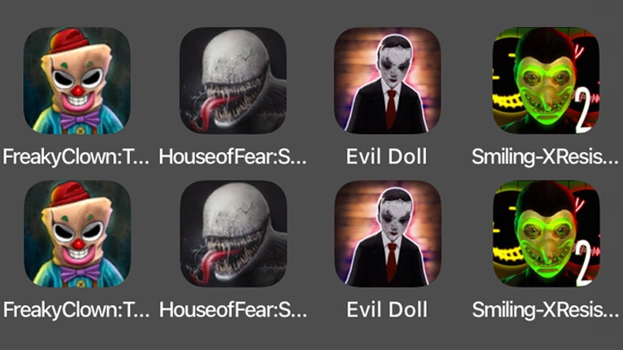 New Horror GamePlay #147: Freaky Clown Town Mystery, House Of Fear Surviving Predator, Evil Doll