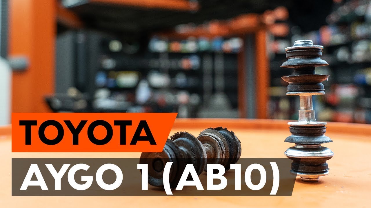 Wie TOYOTA AYGO 1 (AB10) Koppelstange vorne / Pendelstütze vorne wechseln [AUTODOC TUTORIAL]