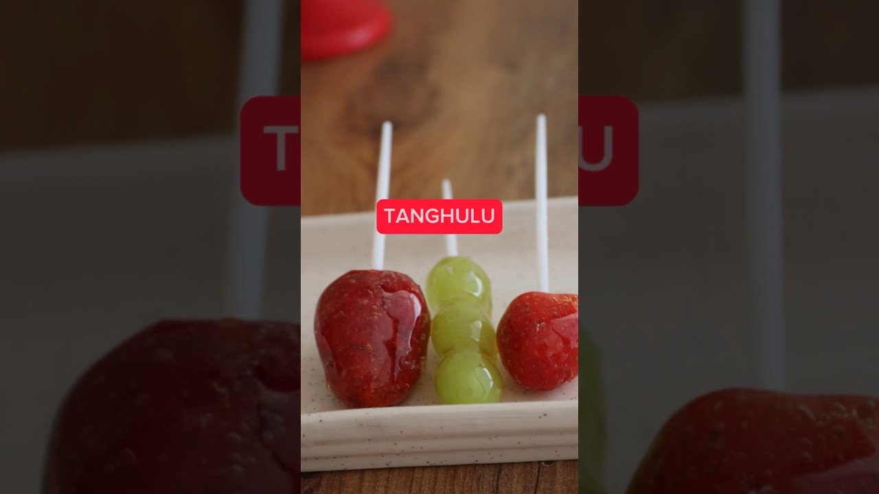TANGHULU YAPTIK🍓 İster elma ister &ccedil;ilekle yapın 🫶 #tanghulu #şekerleme #keşfet