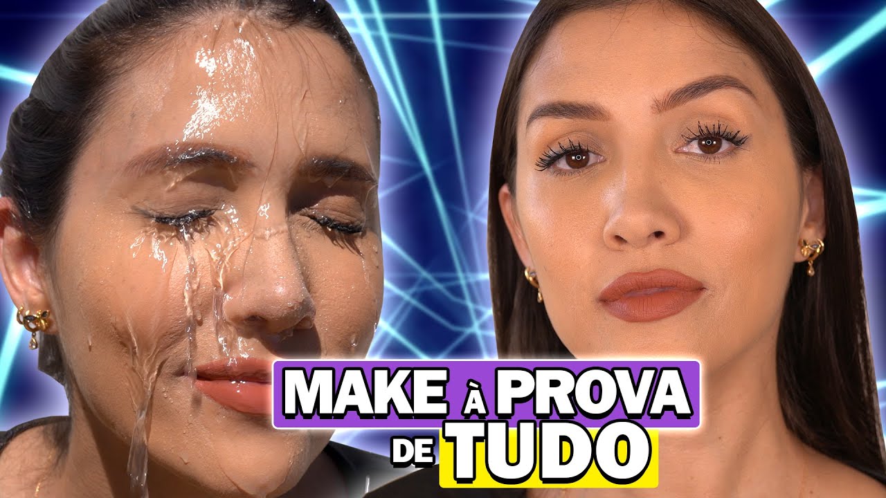 TESTEI a BASE em CREME do BOTICÁRIO e TRACK FIELD | A PROVA D'ÁGUA, SUOR, CALOR | e outras MAKES