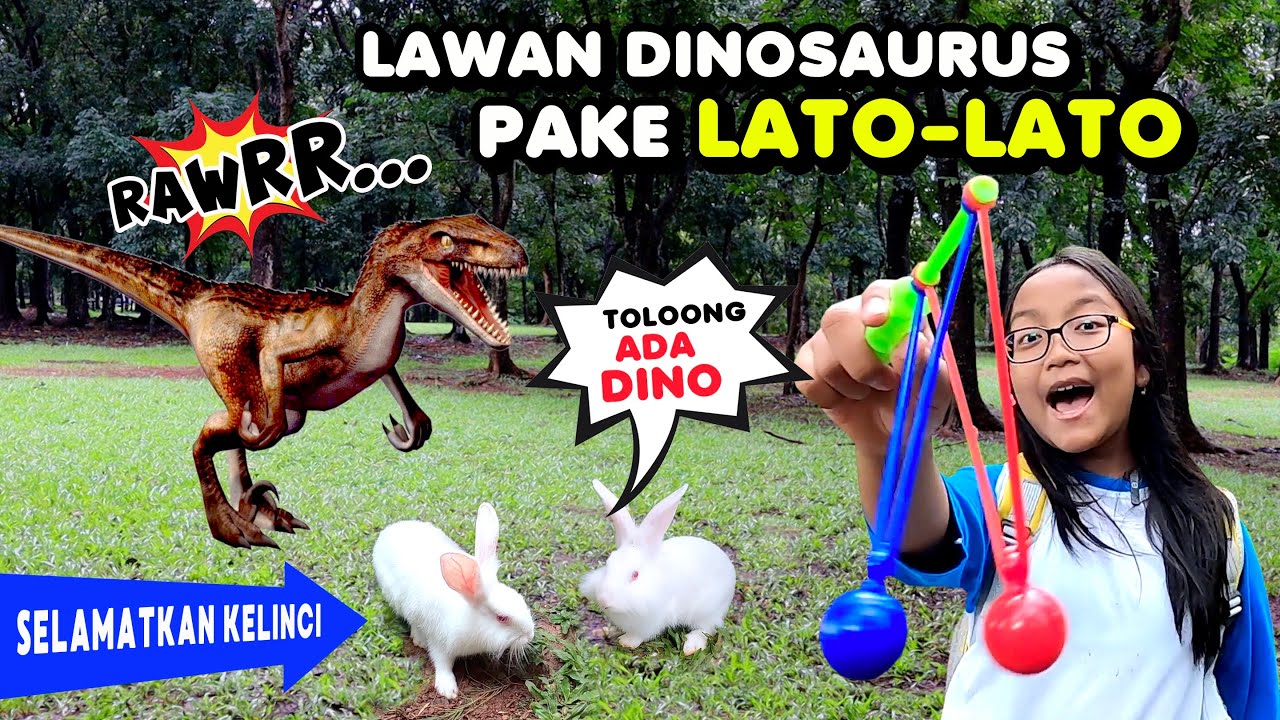 Drama Lucu Pixel Selamatkan Kelinci, Lawan Dinosaurus pake Lato-Lato