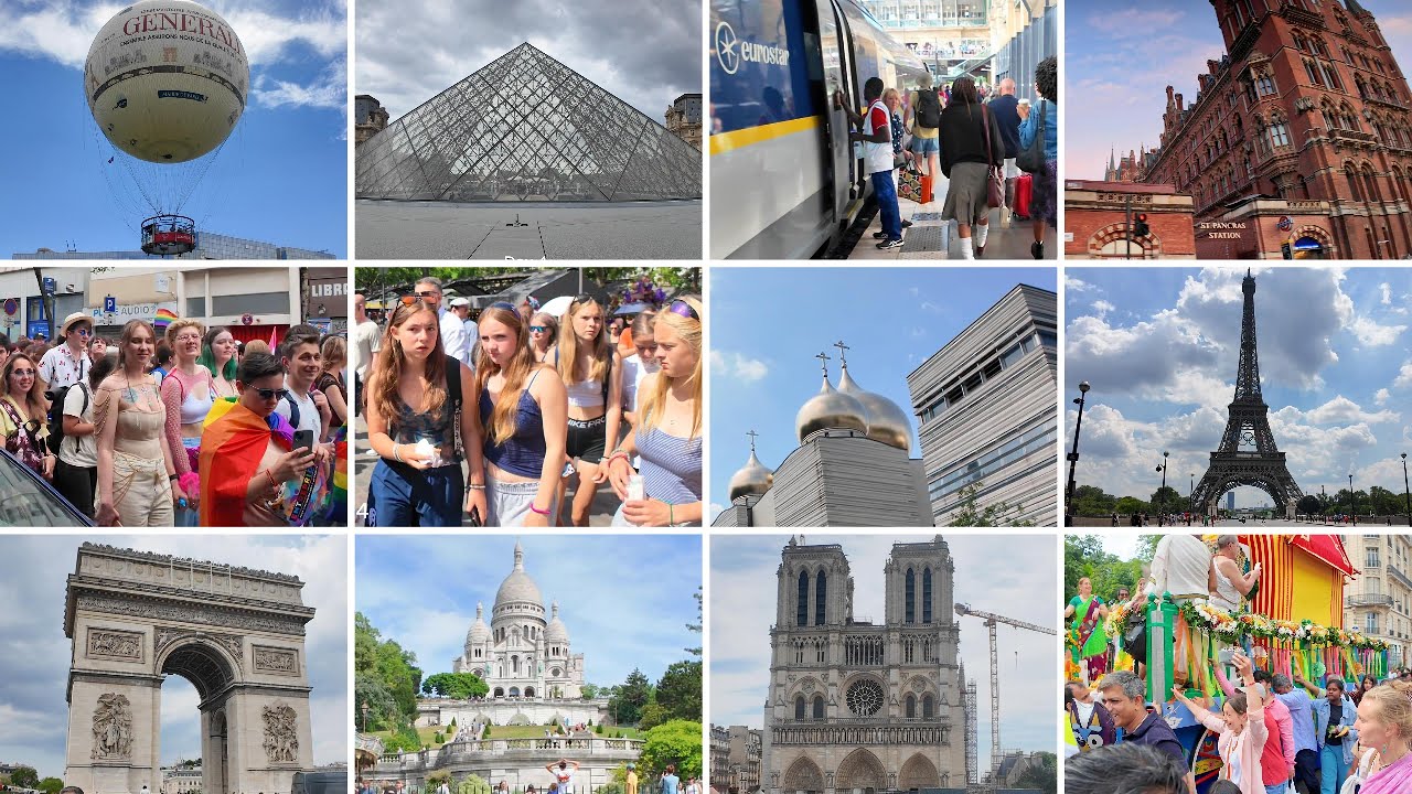 Complete Tour Highlights London to Paris & Back | Circuit complet : de Londres à Paris et retour