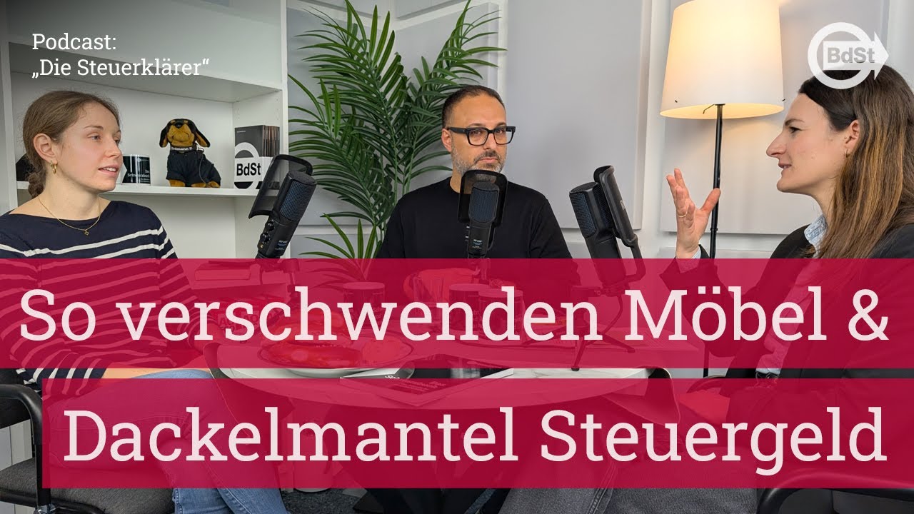 So verschwenden Designer-Sitzmöbel und ein Dackelmantel Steuergeld | Die Steuerklärer unterwegs