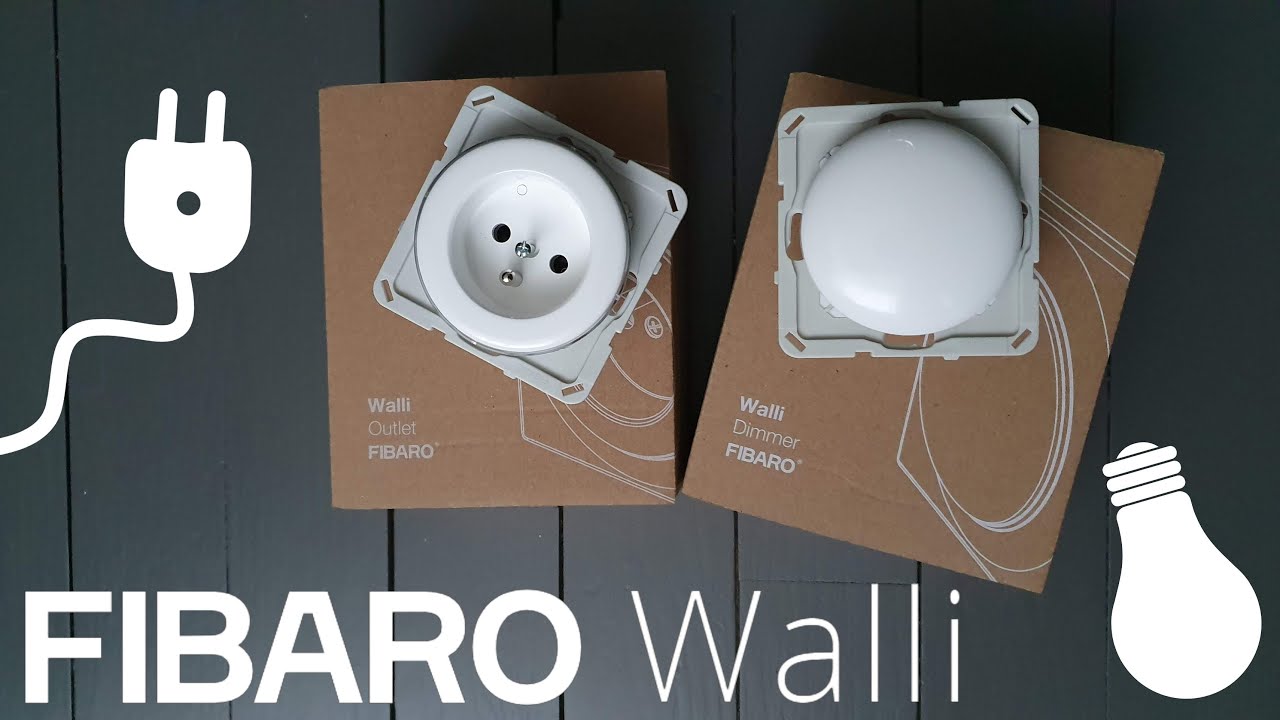 Interrupteur et Prise encastrables FIBARO Walli Dimmer & Outlet