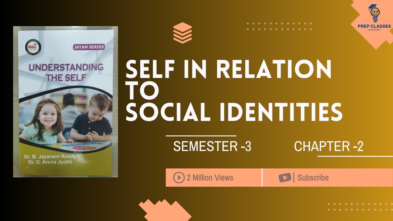 Unit-2 Self in relation to social identities | B.Ed | Sem-3 | Understanding the Self