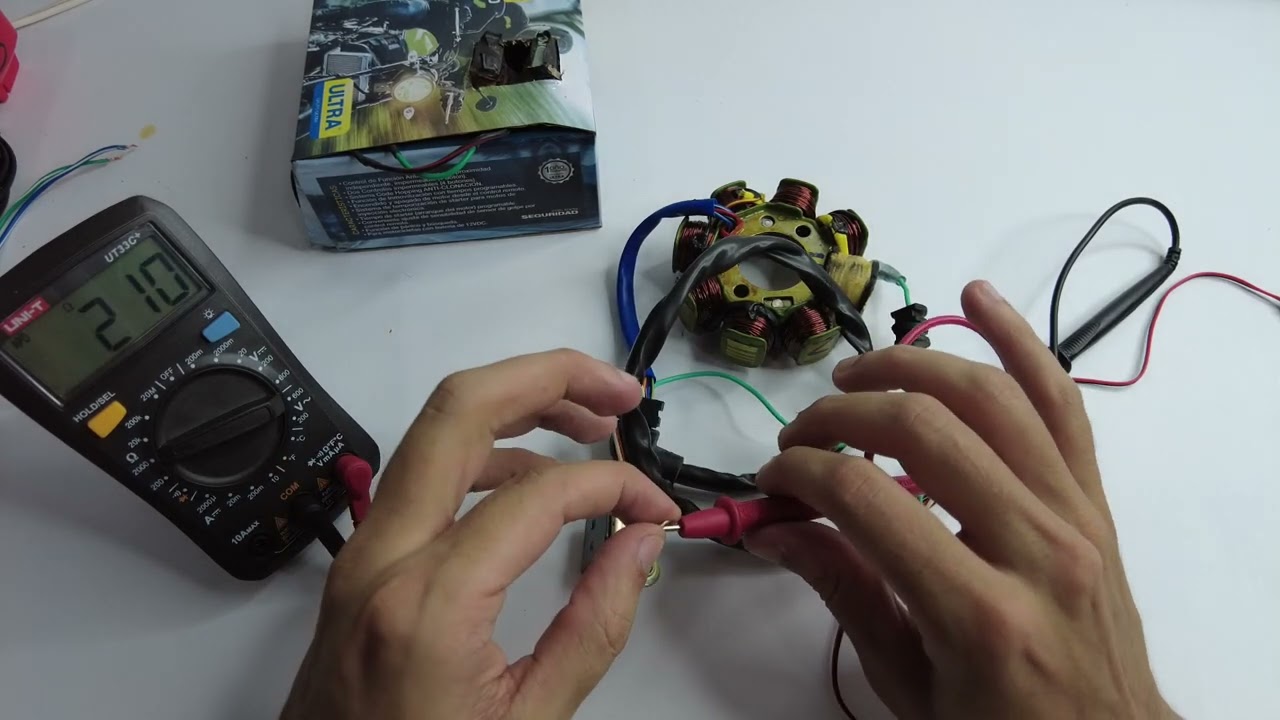 Diagnóstico Bobina Captadora de Bajaj Discover 135 - Resistencia y Voltaje