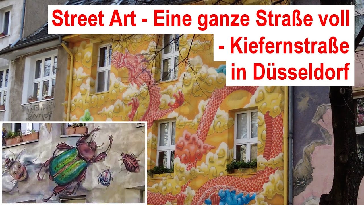 Street Art - Eine ganze Stra&szlig;e voll - Die Kiefernstra&szlig;e in D&uuml;sseldorf