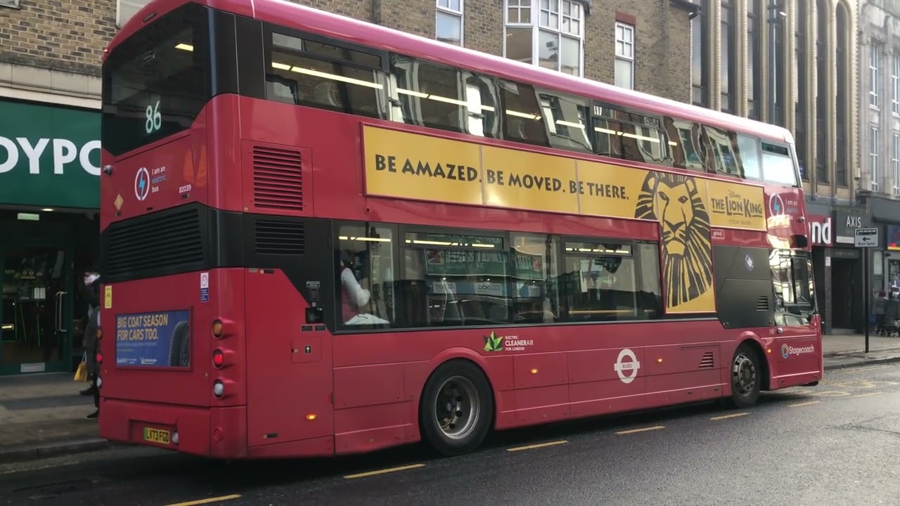 London Buses Route 86 82039 Stagecoach Alexander Dennis