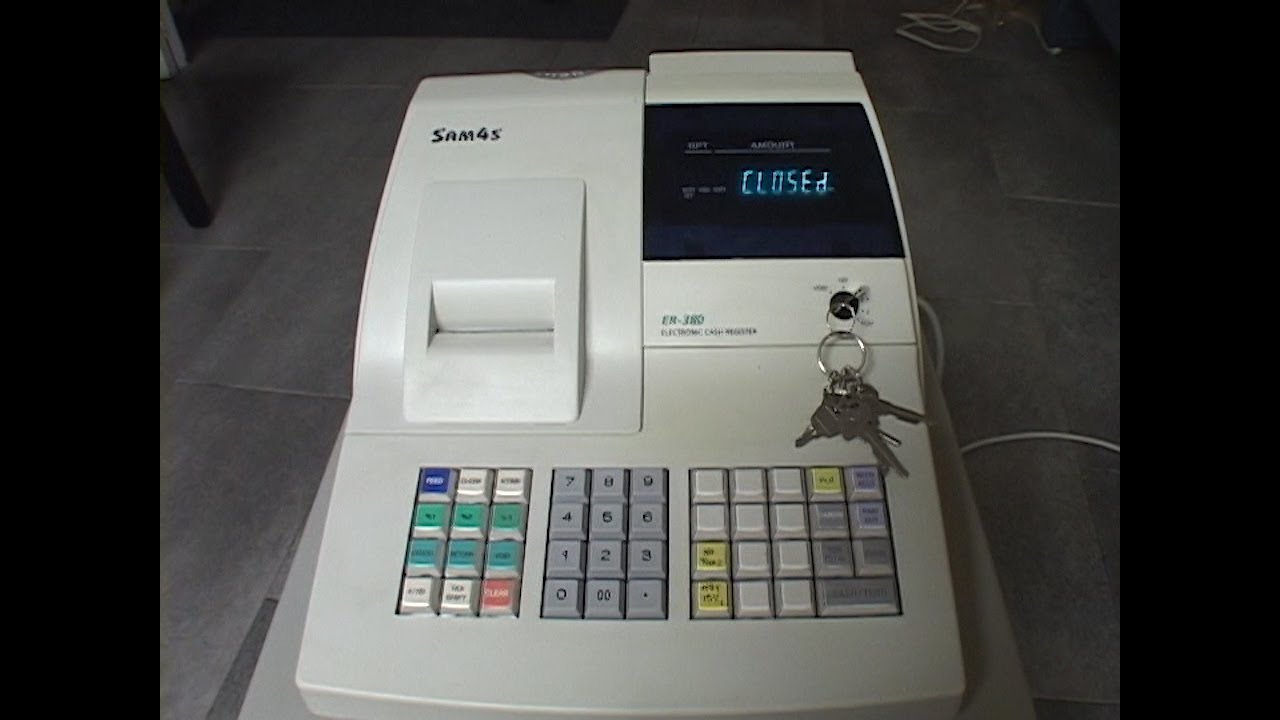 Exploring a cash register - SAM4s ER-380 (2004)