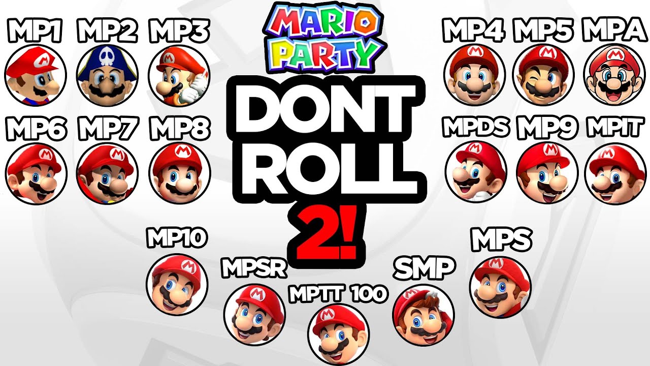 EVERY MARIO PARTY GAME: Don't Roll a 2 Challenge!