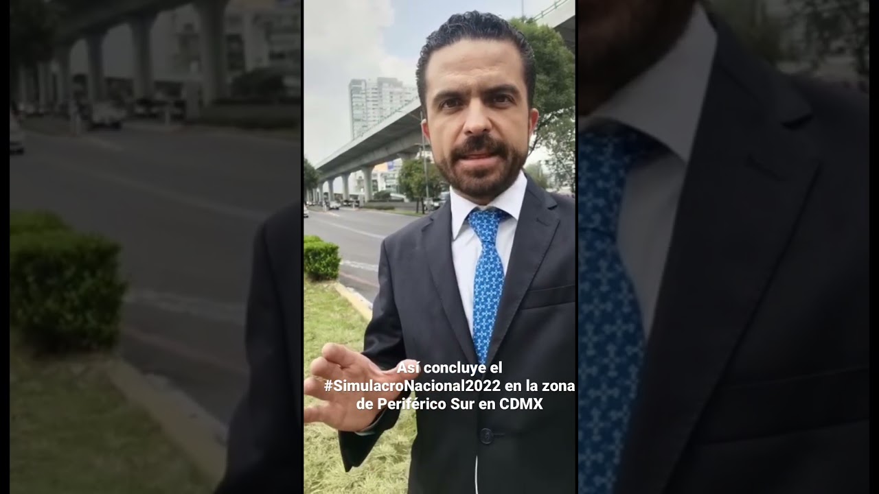 Diego Borbolla informa el final del #SimulacroNacional2022 en CDMX