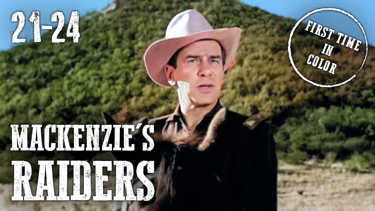 Mackenzie's Raiders Compilation Part 6 | 4K | Western Series | Colorized | English