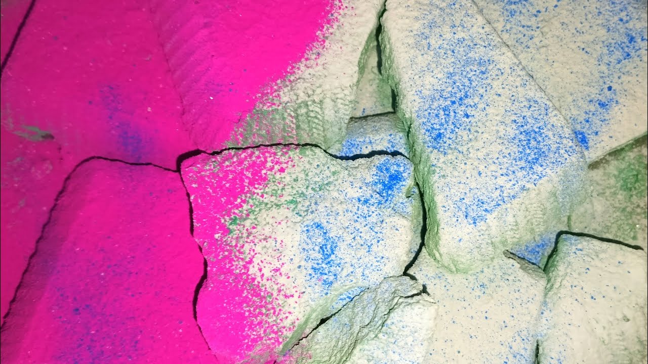 Dusty Green Reformed Gymchalk 💚 | Big Chunk Breaks Into Soft Powder ASMR 🌬️