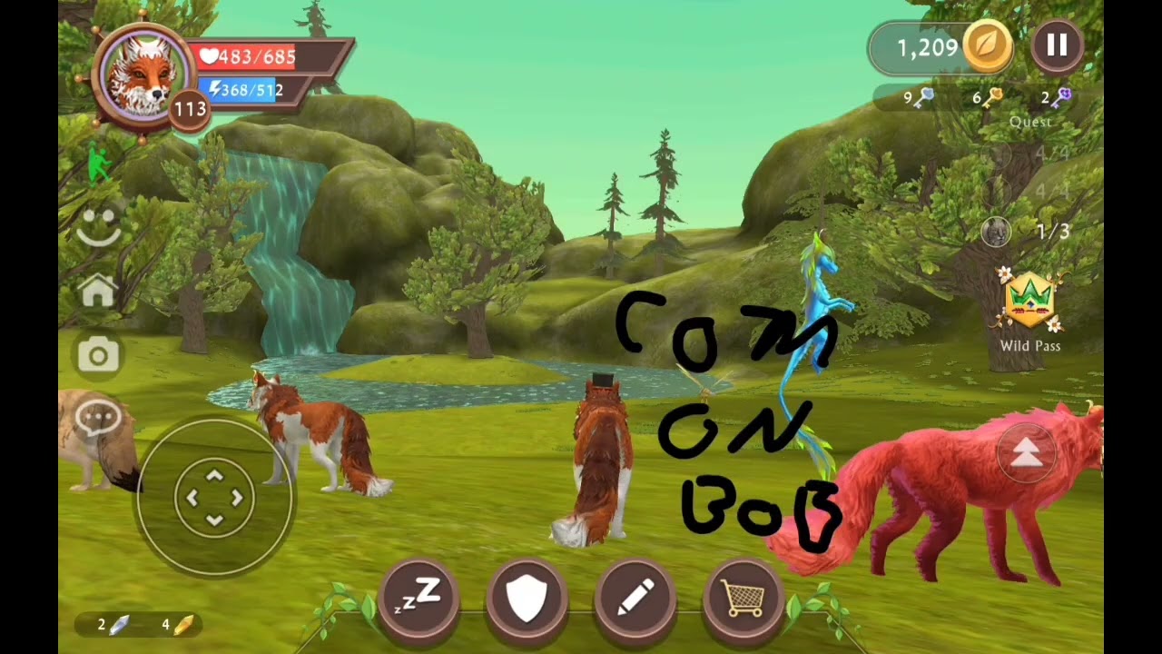 Me play wildcraft as a fox and get all tiger skins