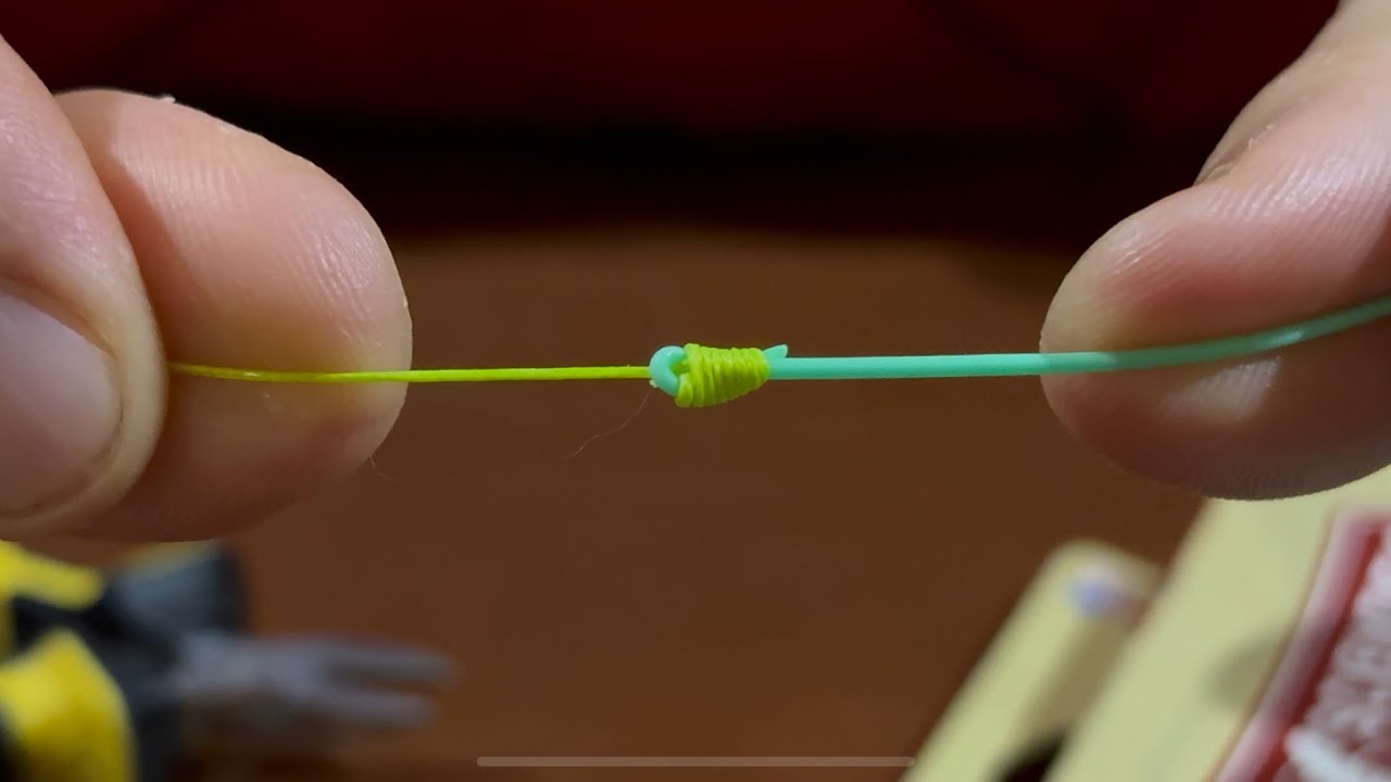 Tutorial de como realizar el nudo albright para unir Backing a la línea de pesca con mosca