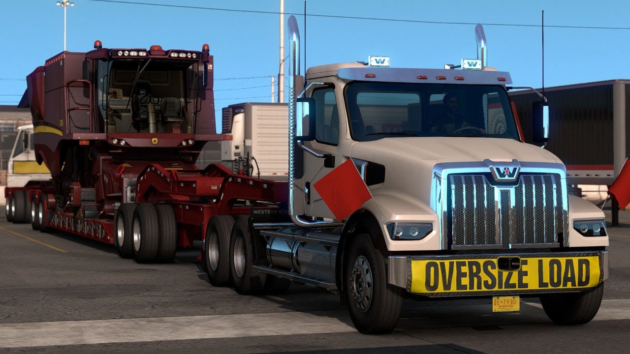 American Truck Simulator Mods #18 Harvester to Artesia! (Trucking Simulator Game) Logitech G29