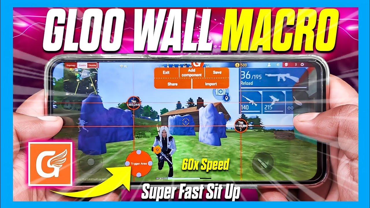 GG Game Space Fast Sit Up GLOO WALL Macro Test in Free Fire | Bangla