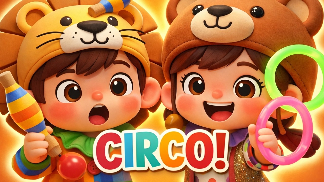 No Circo Tem Palhaço 🎪🤡 | O Circo da Alegria 🍿 Música para Crianças
