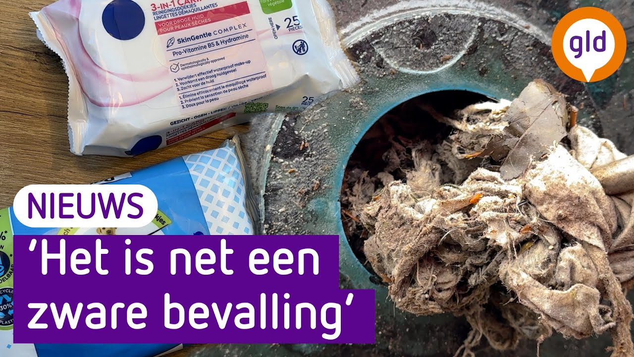 VOCHTIGE DOEKJES zorgen voor een hopeloos VERSTOPT RIOOL