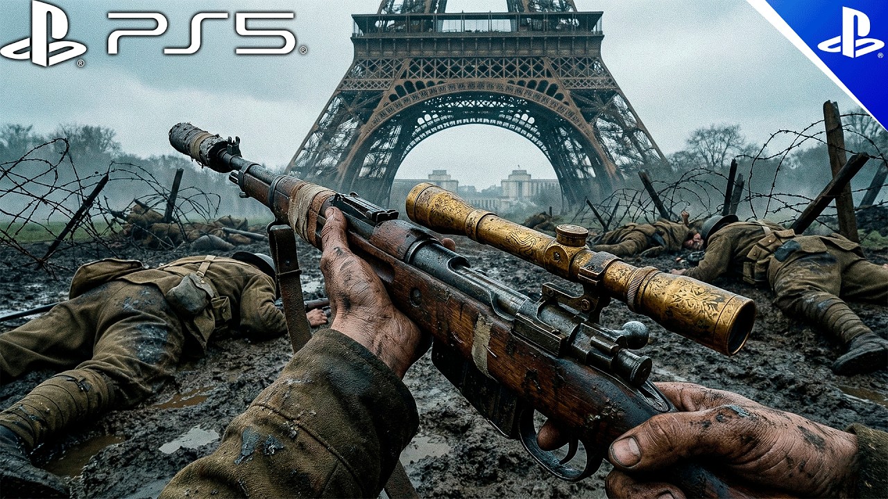 Liberating Paris from the Nazi Germans - Call of Duty / Immersive Gameplay Ultra Realistic [PS5 4K]