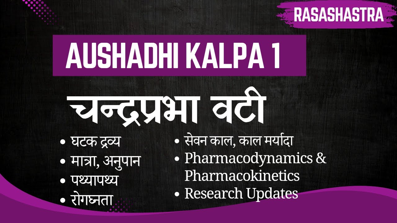 Chandraprabha Vati Rasashastra || Aushadhi Kalpa 1 tricks || Rasashastra Paper 2 BAMS 2nd year