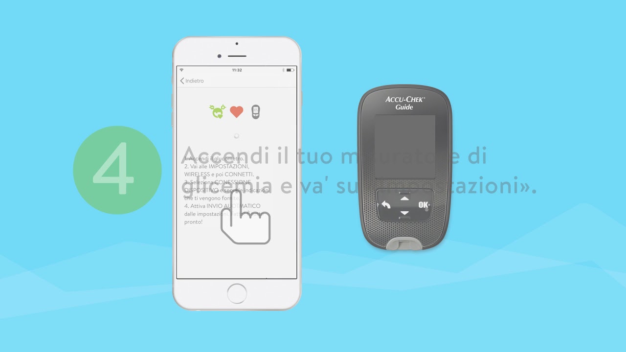 Accu-Chek Guide: Collegare il sistema per misurare la glicemia con l'app mySugr