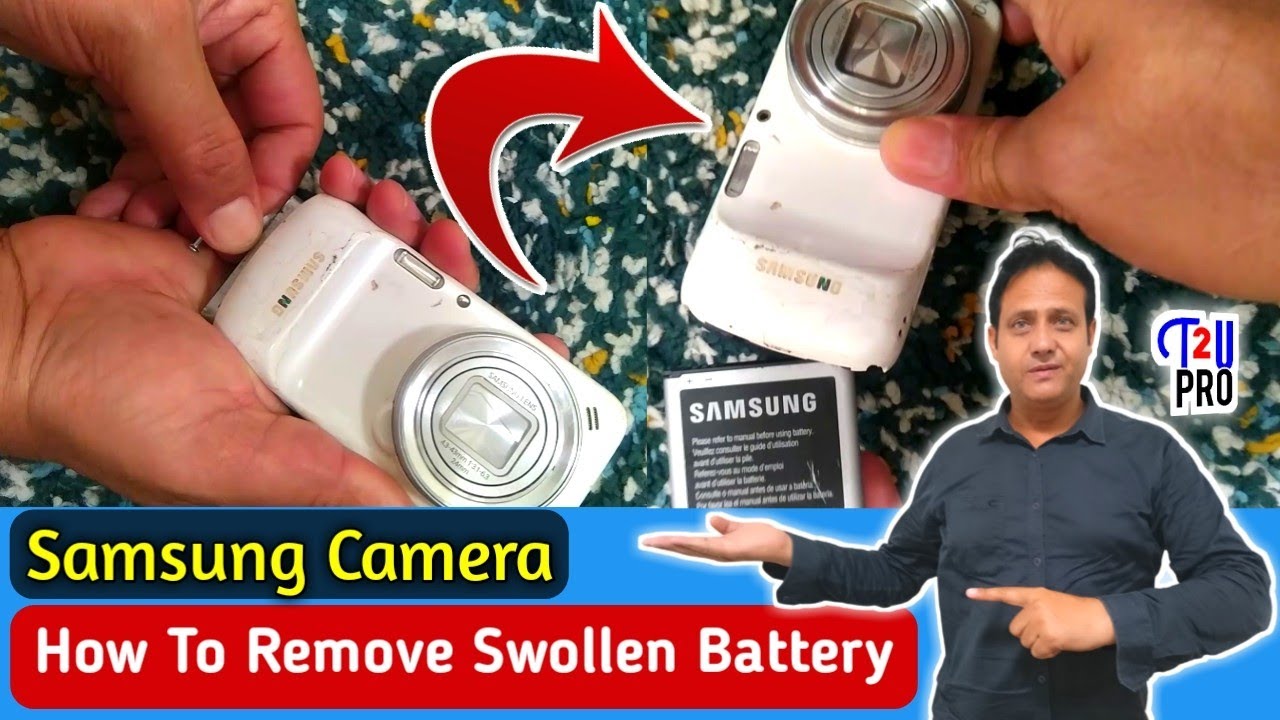 How to remove Samsung Galaxy Camera Swollen Stuck Battery At Home | Swollen Battery Fix | Talk2UPro