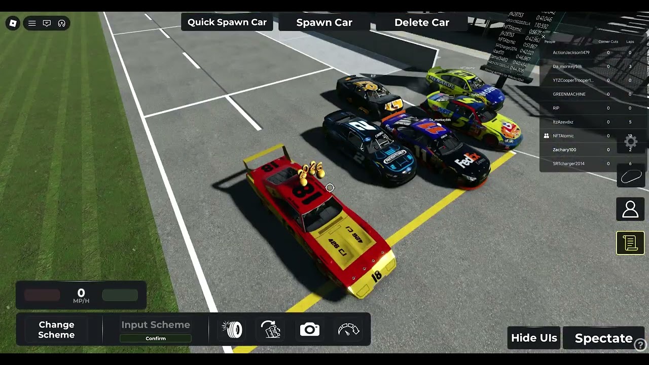 Roblox: New Video - Part 26 Of Racing Daytona Nascar Cars in 'Just Daytona'