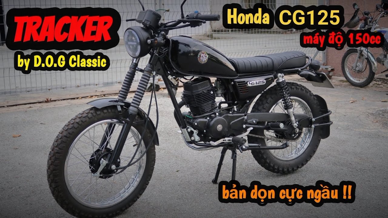 Honda CG125 độ Tracker - bản dọn cực rẻ, chỉ bằng xe Win 100.