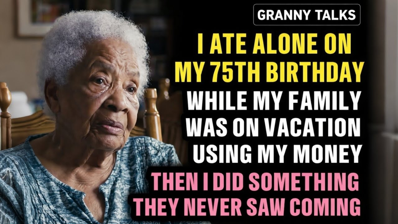 I Ate Alone on My 75th Birthday While My Family Was on Vacation Using My Money #grandma 