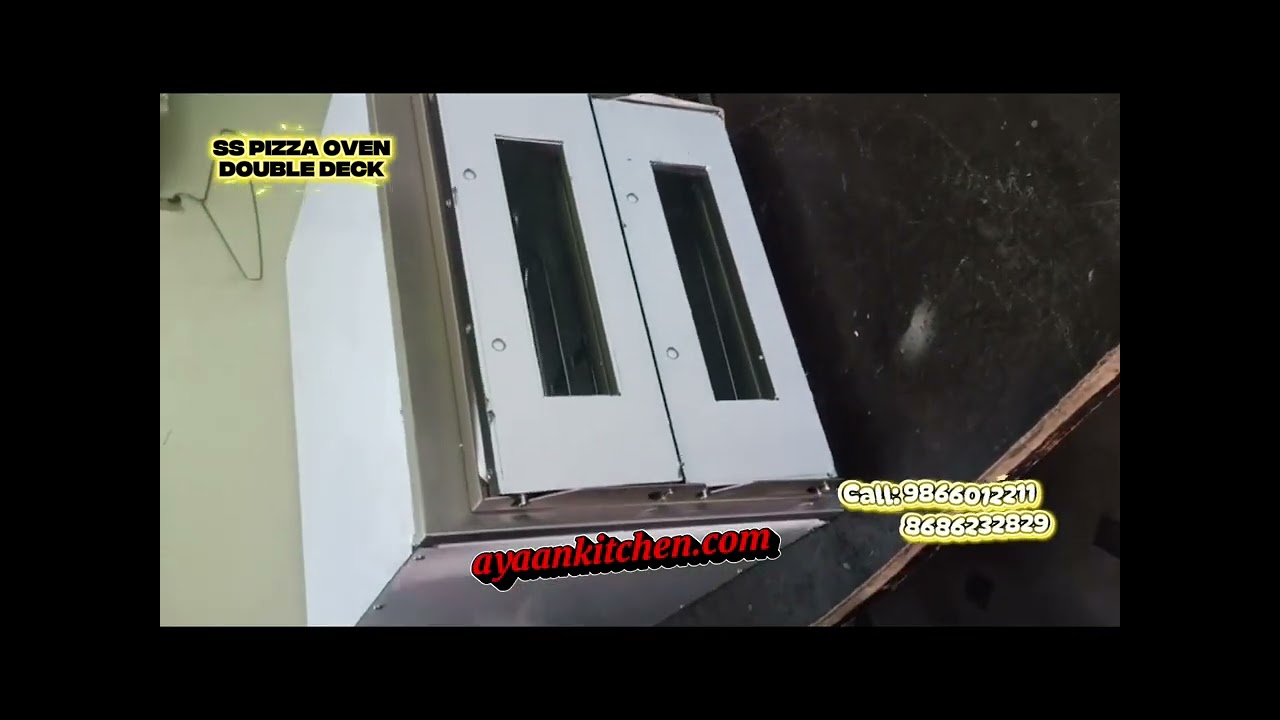 Stainless Steel Electric Pizza Oven Double Deck ||