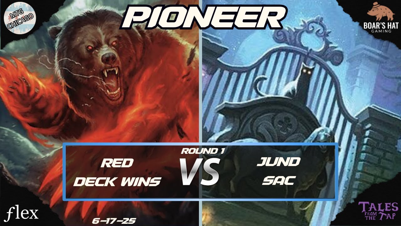 Red Deck Wins VS Jund Sac [MTG Pioneer Round 1]
