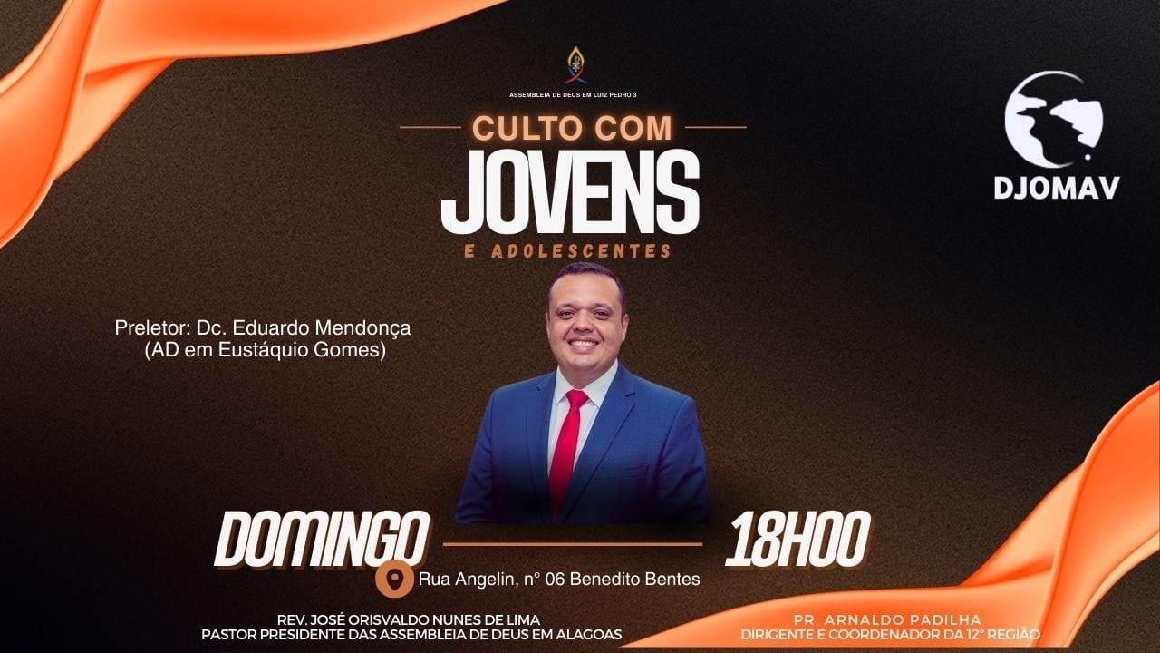 CULTO DE JOVENS - DOMINGO - NOITE (22/02/2026)