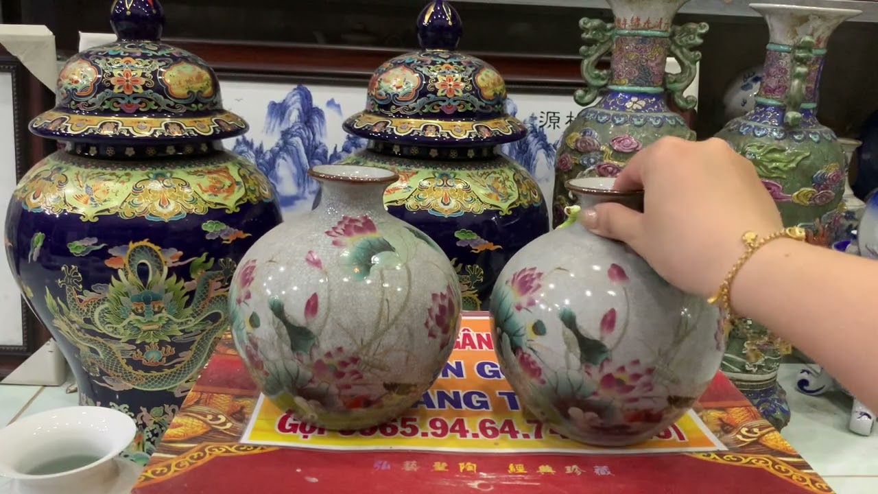 Gốm sứ giang Tây, bộ 3 mã đáo, trà con gà mùng 7 Tết 2026 gọi 0965946474
