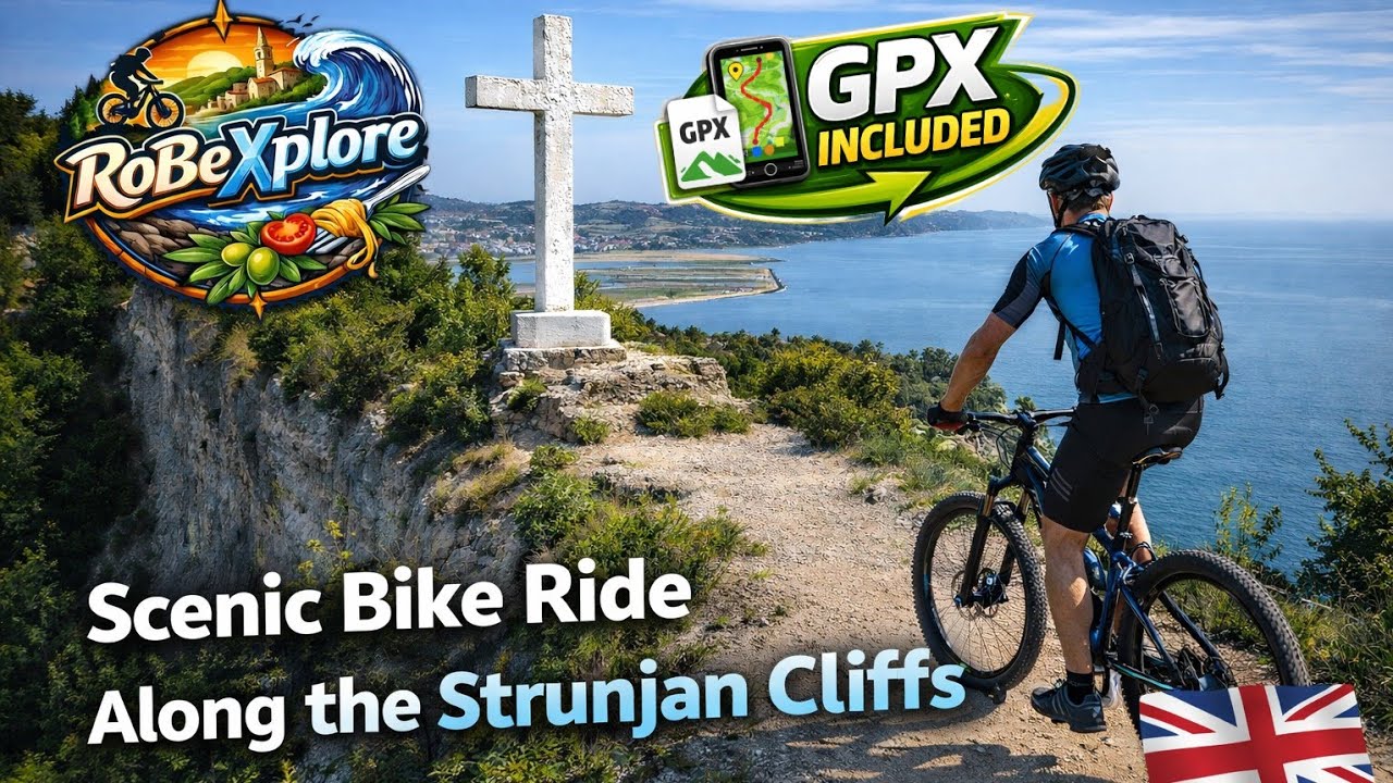 Scenic Bike Ride Along the Strunjan Cliffs, Slovenia