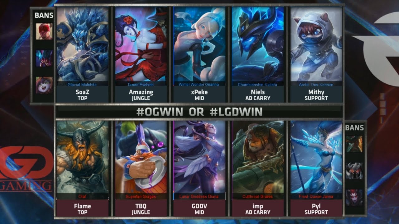 OG vs LGD Highlights - ORIGEN vs LGD Gaming - S5 WORLDS 2015 GROUP STAGE