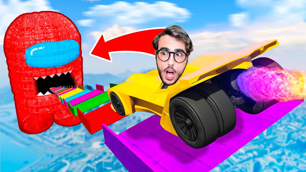 LA MEGA RAMPA DI AMONG US PIÙ RIPIDA SU GTA 5!