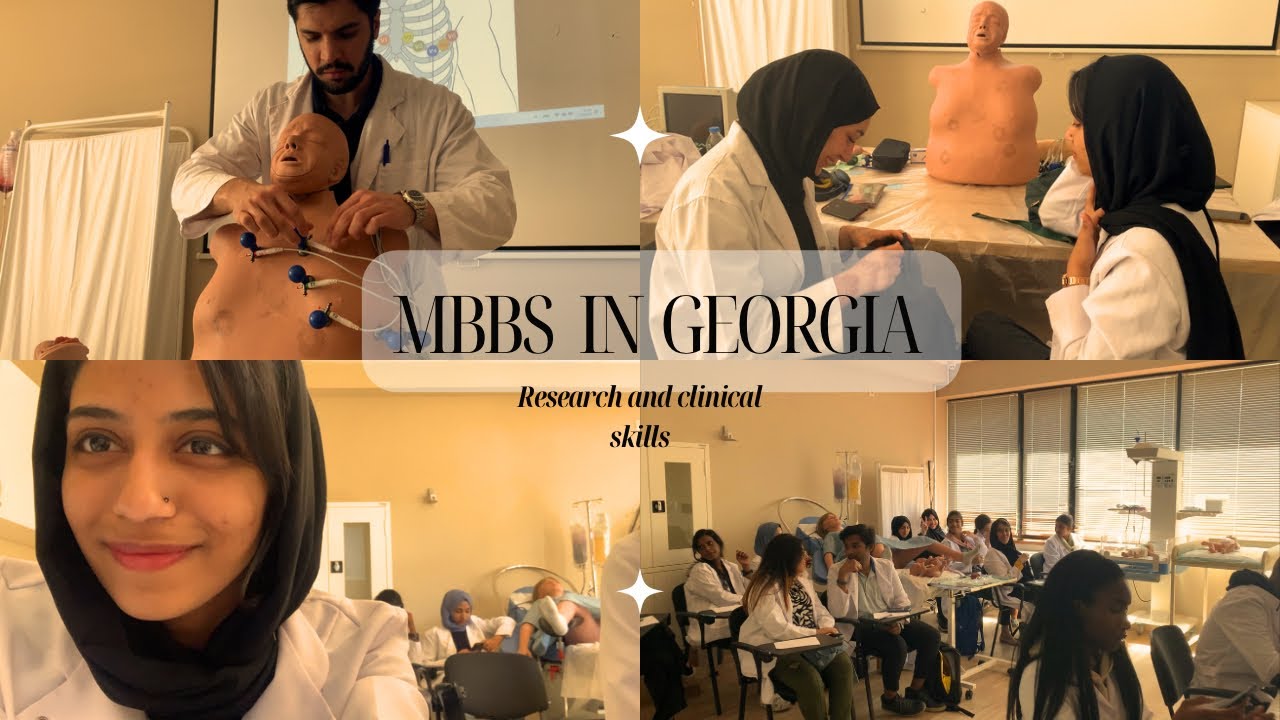 MBBS IN GEORGIA 🩺| first year 2nd sem | research and clinical skills | medical student