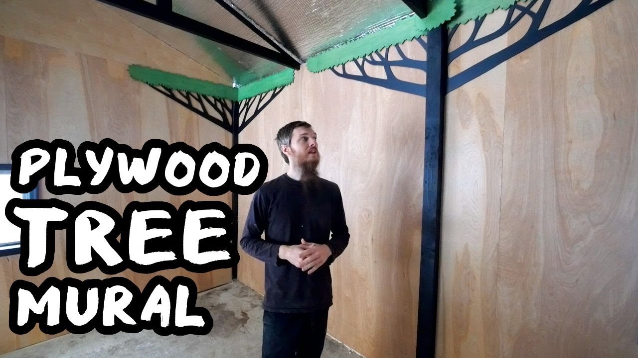We Created A Wood Mural for our Pole Barn Conversion