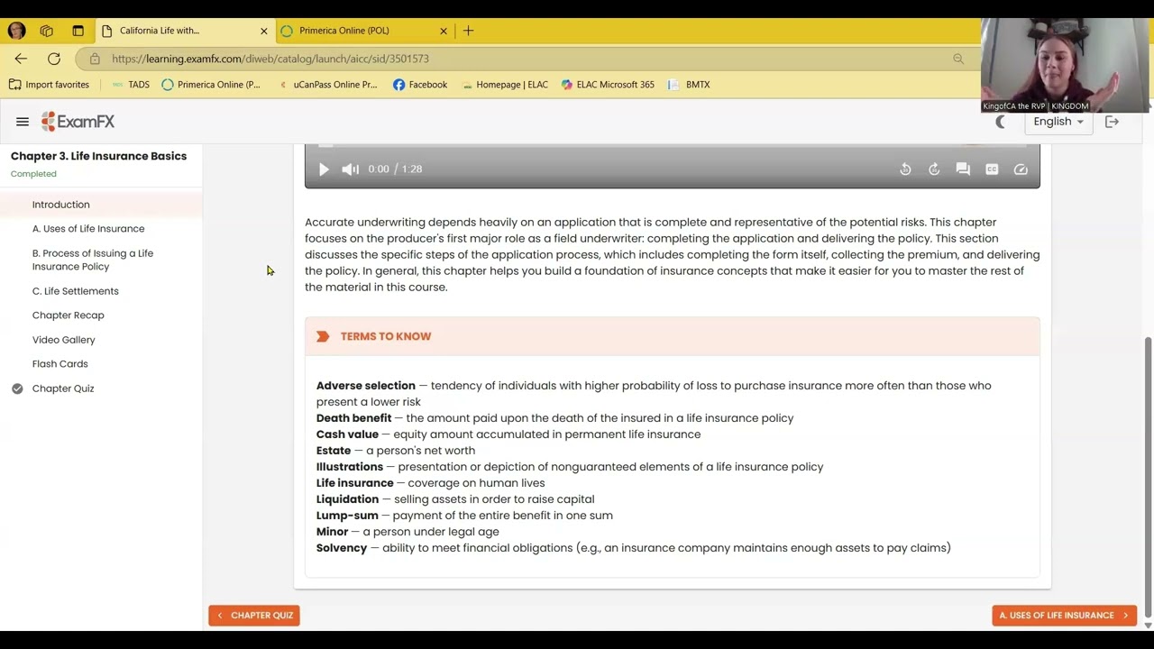 Chapter 3 - Life Insurance Basics part 1