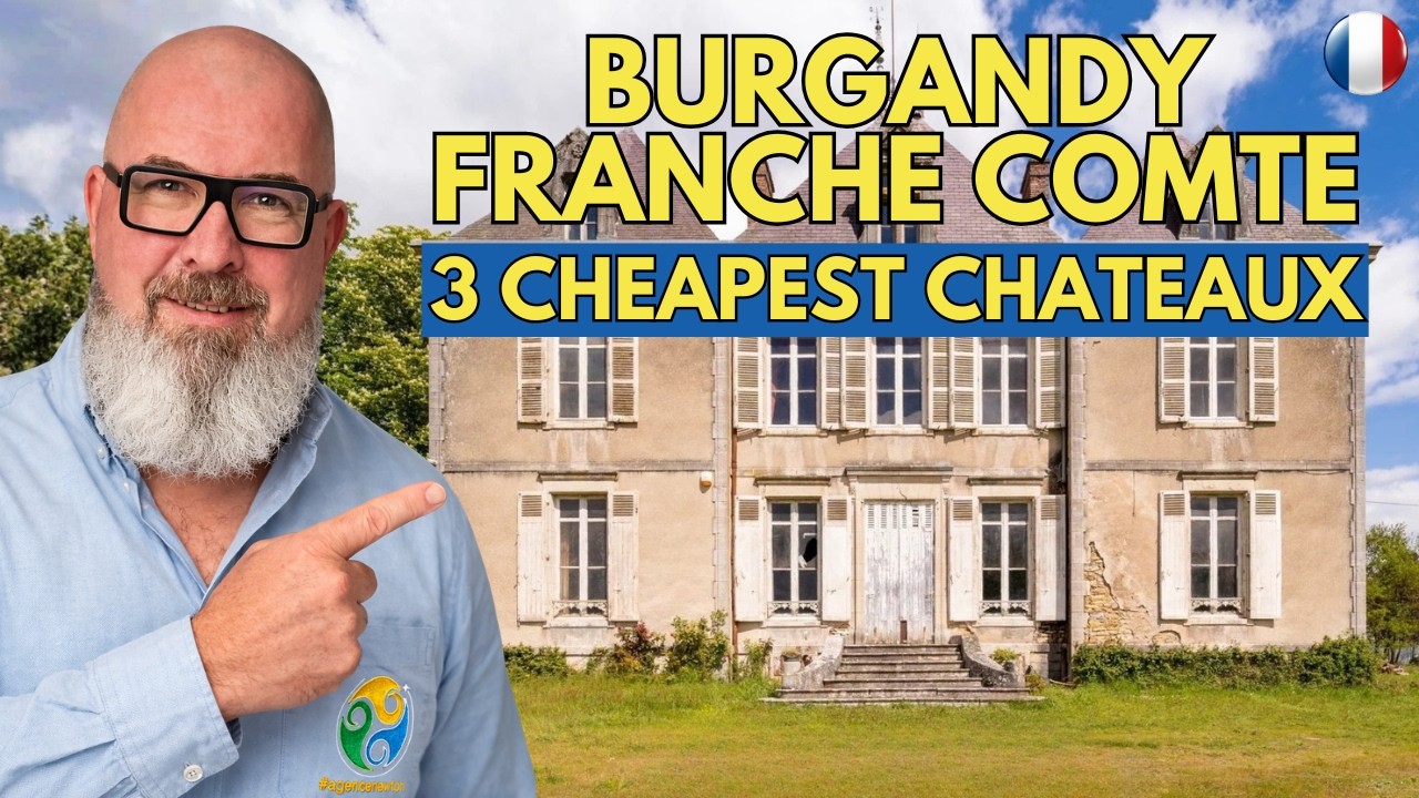 BURGUNDY-FRANCHE-COMTÉ – The 3 Cheapest Châteaux for Sale
